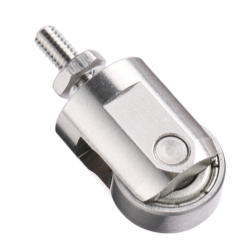 Roller Contact Point for Dial Indicator 10mm Diameter Wheel M2.5 Thread Stainless Steel Measuring Head