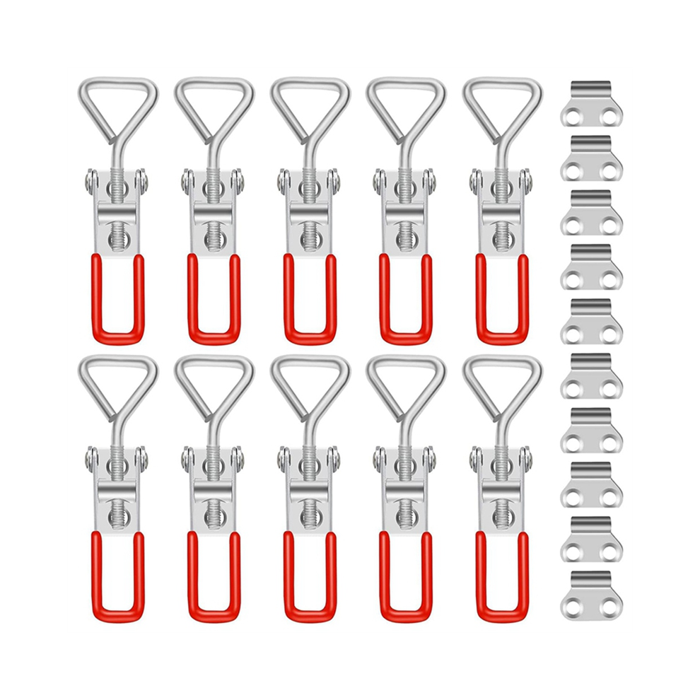 10Pcs Toggle Latch Clamp, 304 Stainless Steel Pull Hasp Latches, Quick Release Hand Tool Clamp 4852398625817