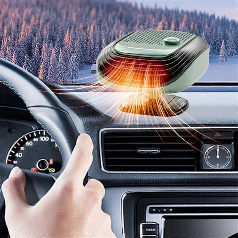 Chauffage De Voiture 12V Portable - Dégivreur Pare-brise Pour Auto, Camping-car, Bateau - 400-600W, 2 Vitesses - Compact Et Silencieux