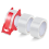 3 Roll Clear Packaging Tape Dispenser, Heavy Duty Refills for Shipping Mailing 1