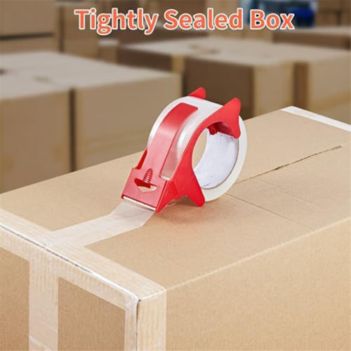 3 Roll Clear Packaging Tape Dispenser, Heavy Duty Refills for Shipping Mailing 2