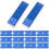 200PCS Plastic Blade Double-Edged Set Safety Glass with to Remove Sticker Label Blue. 1