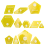 Set of 12 Patchwork/English Paper Piecing Quilt Template Set,Hand Sewing Diamond Triangle Patchwork Tool 3