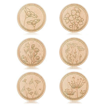 6 Pieces for , Flower Patterned Needle Keepers, Embroidery Sewing and Pin Holders Crafts