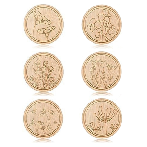 6 Pieces for , Flower Patterned Needle Keepers, Embroidery Sewing and Pin Holders Crafts