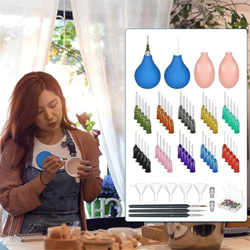 Ceramic Applicator Pottery Tool for Bottle Glaze Slipand Drag Squeeze 1