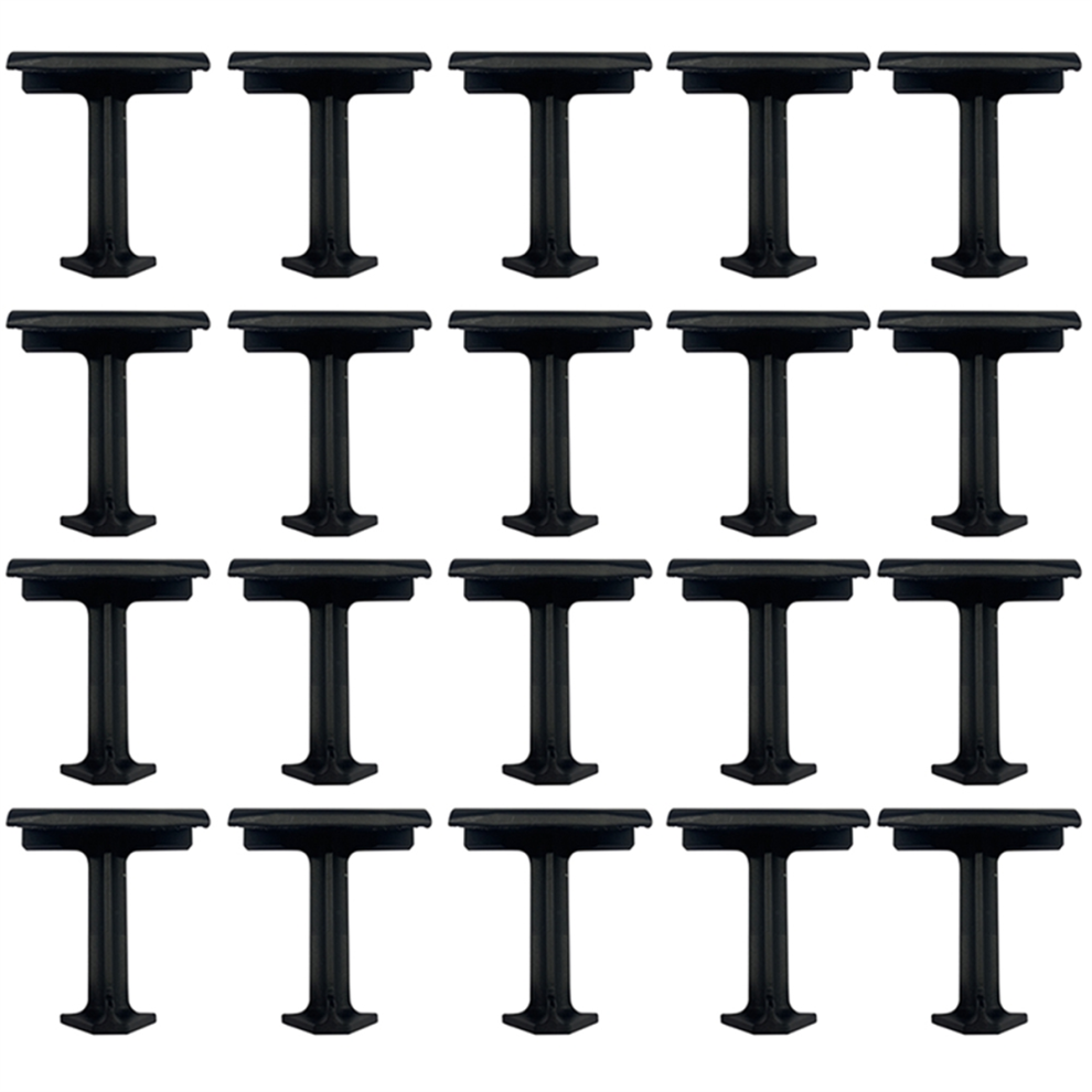 20Pcs 40Mm Solar Panel Water Drainage Clips,Pv Modules Clips Black For Drain Photovoltaic 4852398635717