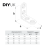 Zinc-Plated Steel Angle L Brackets Corner Braces Right Angle Joint Support 3
