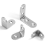 Zinc-Plated Steel Angle L Brackets Corner Braces Right Angle Joint Support 2