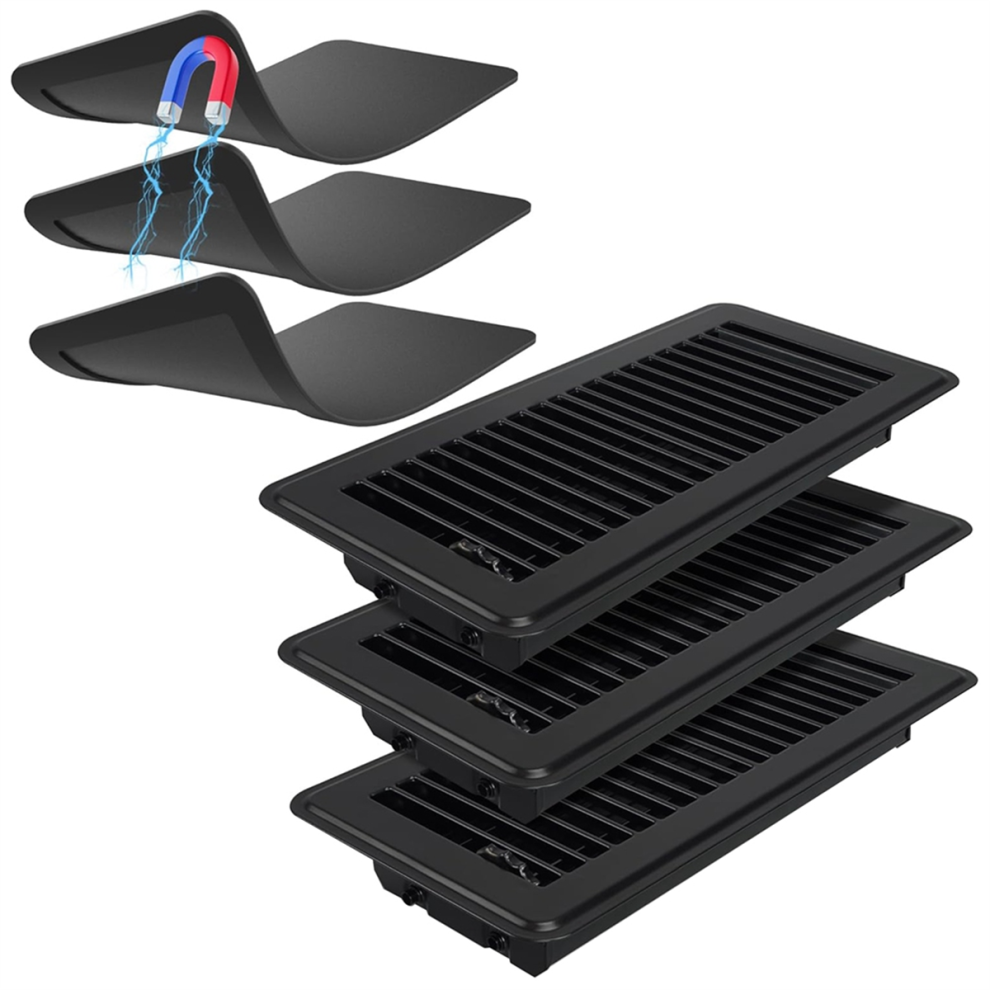 Photos - Chimney Jehiatek Floor Register 4 x 10 Inch with Strong Magnetic Vent Cover, AirVent Cover for Home Wall or Celling HVAC RV AC 