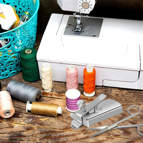 2Pcs Magnetic Seam Guide for Sewing Machine, with Clip, Hemmer Guide, 4Pcs Bobbin 2