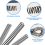 120 PCS Spiral Binding Coils Plastic Binder Spirals Rings Multi Size Wire Combs , 4:1 Pitch 5