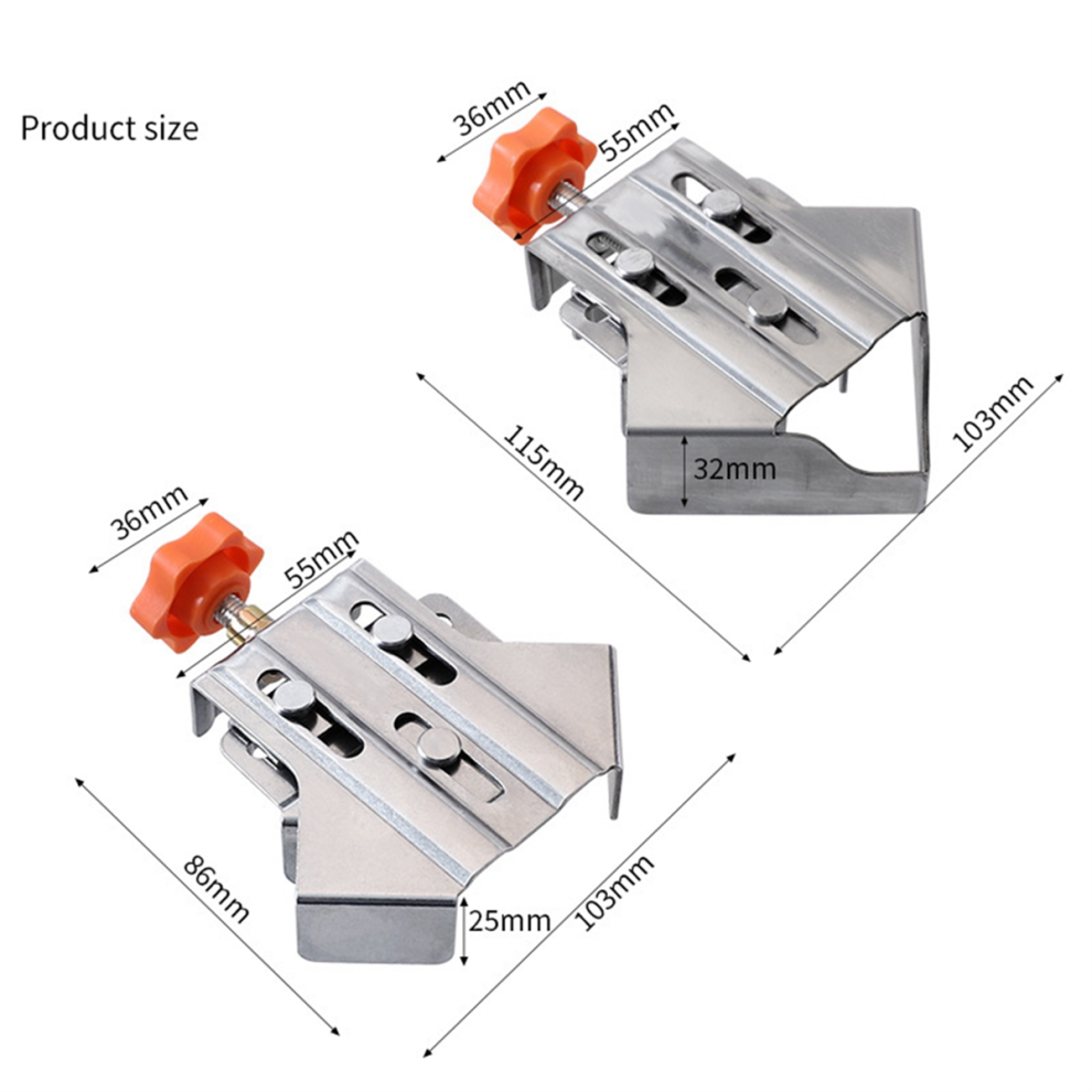 Close Type Right Angle Clamp Woodworking Splicing Quick Locator Engineering Diy 4853504675689