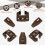 20Set Drawer Slides and Guides Replacement Part Undermount Stopper for Center Mount 3