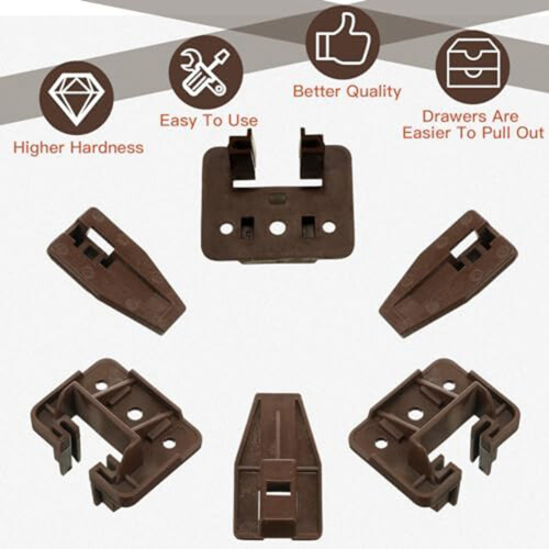 20Set Drawer Slides and Guides Replacement Part Undermount Stopper for Center Mount 2