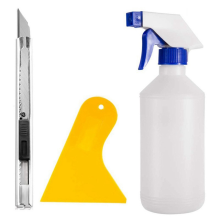 3-Piece Car Window Film Tool Kit Art Knife Plastic Scraper Sewing