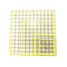4PCS Multifunctional Acrylic Patchwork Ruler Tool Set Measuring Square Sewing Laser Cutting Quilting