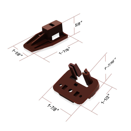 Plastic Drawer Slides and Guides Replacement Part for Mount Dresser,B 2