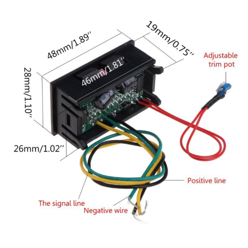 Level Gauge Indicator 12V Universal Motorcycle Car Oil Scale Meter LED for 1
