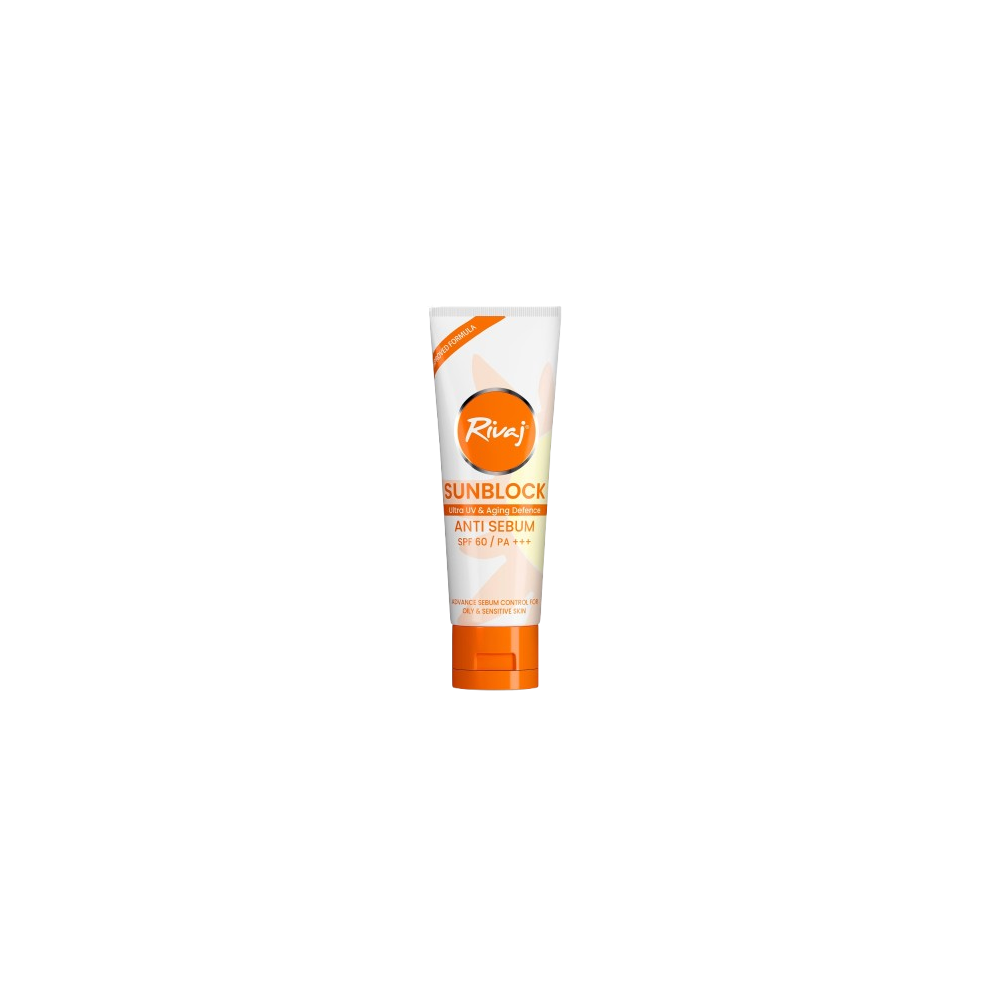 Rivaj Uk SPF60 Anti-Sebum Vanishing Sunblock SPF 60/PA+++ 40ml
