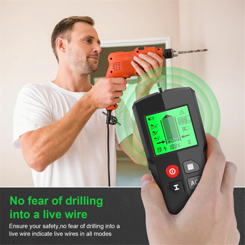 Stud Finder Wall Scanner, 5 in 1 Multipurpose Electronic Sensor,with HD LCD Display,AC Wire Detector,for Wood,Metal 1