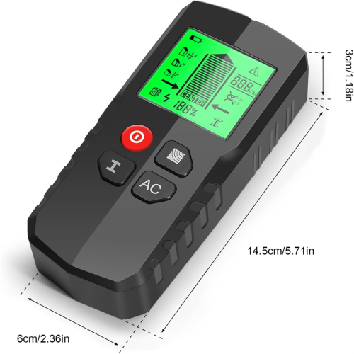 Stud Finder Wall Scanner, 5 in 1 Multipurpose Electronic Sensor,with HD LCD Display,AC Wire Detector,for Wood,Metal 2