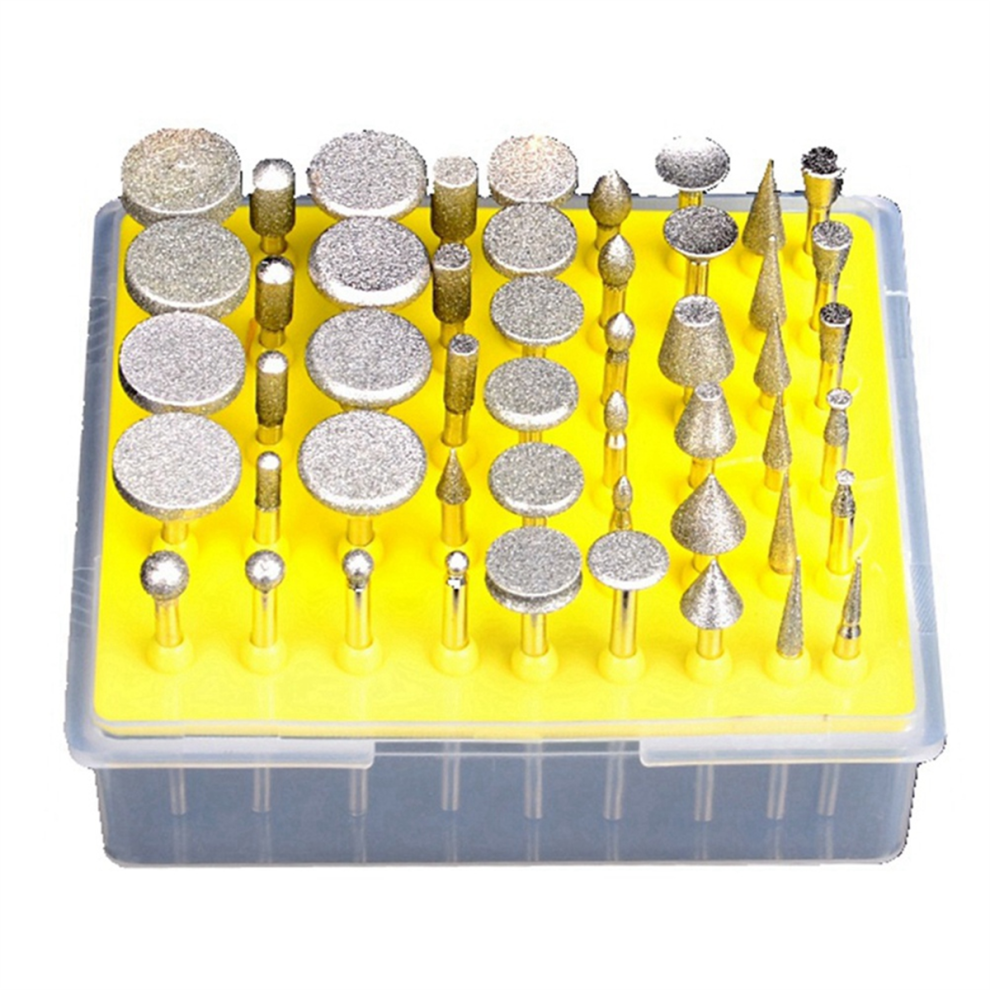 Diamond Grinding Head Set 3Mm Handle File Abrasive Rotary Tool 4853504688078