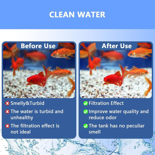 8Pcs Aquarium Filter , Compatible for 30-60/20-40 Power Filters, Replacement EZ-Change 3 2