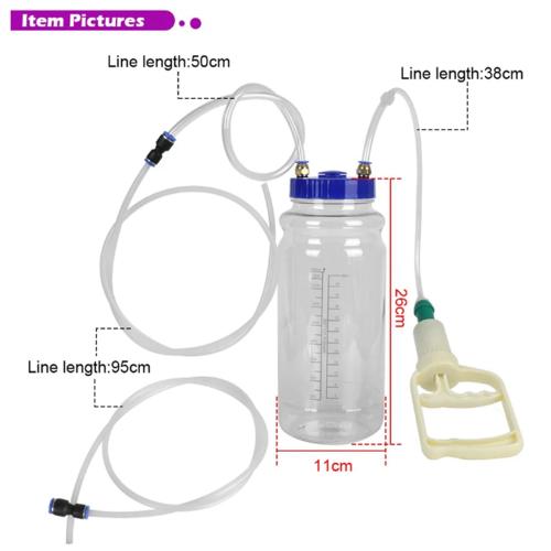 Vacuum Pump Maintenance Tool Set Manual Negative Pressure Universal 2L 2