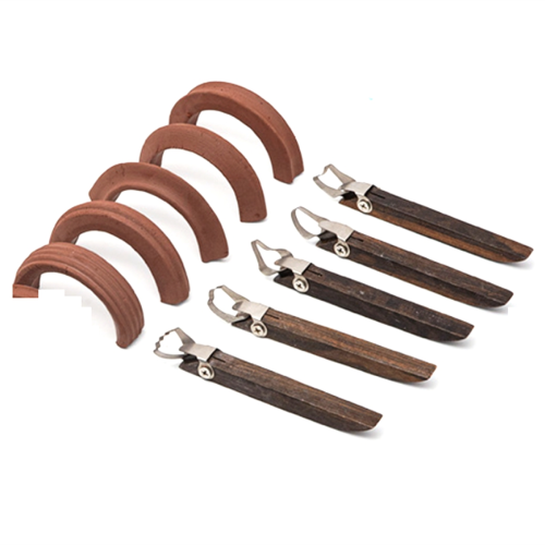5 Pieces Clay Extruder Tool Pottery Carving Cup Handle Shape Teacup Mug Cutters 1