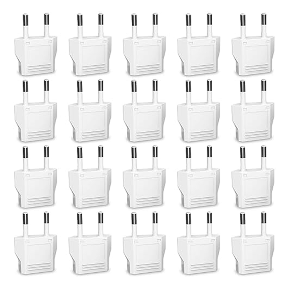 European Plug Adapter,20Pcs Us To Europe Adapter,European Travel Type C Adapter,Europe Power Converter Eu 4853504689730