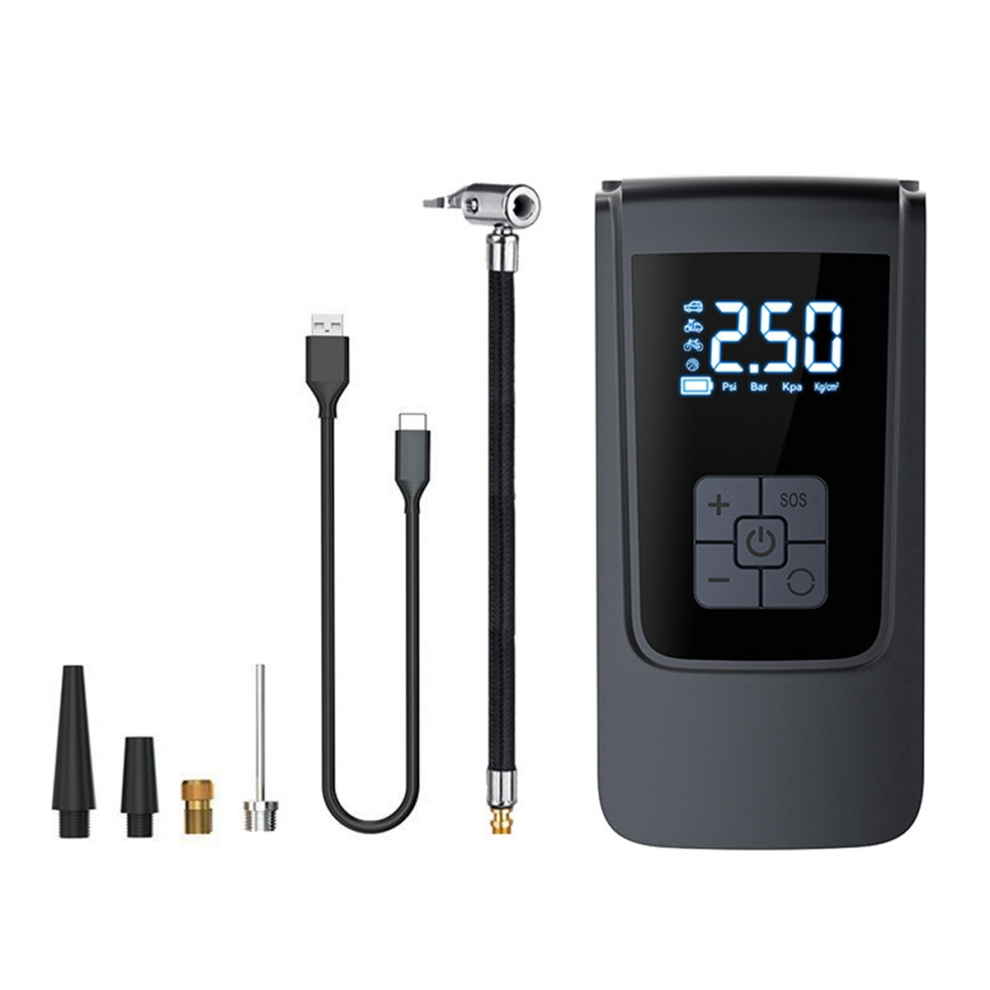 Digital Display Air Compressor Tire Inflator Cordless For Car Bicycle Pump Portable Inflation A 4853504693379