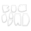 8Pcs/Set 10In Acrylic Template Ruler Set Memory Quilting for Sewing Patchwork B 1