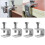4Pcs C-Clamp Steel Pipe Square Clamp Pull Ring Adjustable Fixed Holder Clip Multi-Function Hardware Fasteners 3