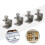 4Pcs C-Clamp Steel Pipe Square Clamp Pull Ring Adjustable Fixed Holder Clip Multi-Function Hardware Fasteners 6