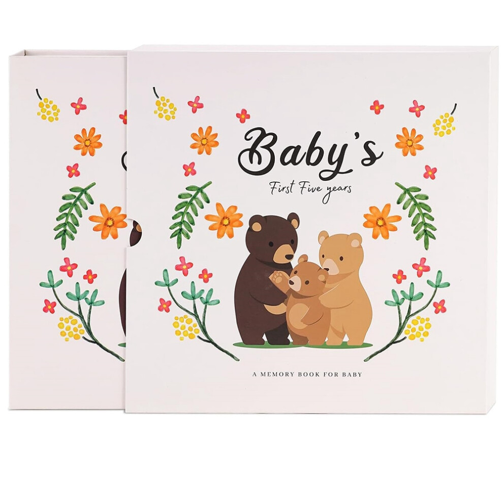 Baby Memory Book Scrapbook Photo Album Pregnancy Diary Cute Animal Keepsake Record Growth Journal Hand Account D-image-OPC-PJ895W2-NEW