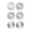 45mm Crochet Edge Rotary Cutter Blades, Skip- Perforating Replacement Blade, Pack of 6 7