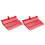 Manure Fork Replacement Head, Pitchfork Horse Rake, for Picking Up Manure, Stable Waste Removal,Red,2Pcs 8