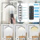 Half Moon Light for Esthetician 23" Dimmable LED Floor Lamp Lash Light 6
