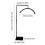 Half Moon Light for Esthetician 23" Dimmable LED Floor Lamp Lash Light 4