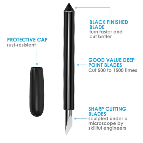Deep-Cut Housing+5pc Deep-Point Blade,Replacement Blade for Explore Air One/Air/Air 2/Air 3/ Maker/Maker 3 1