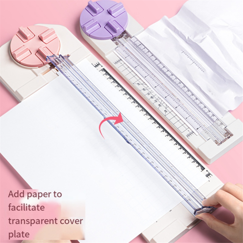 Paper Trimmer Craft Cutter,4-In-1 12in Cutter for Multi-Function Scrapbooking Tool Blue 2
