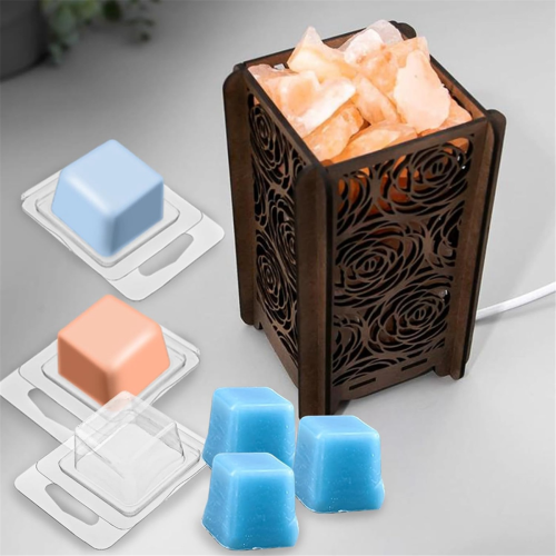 150Pack Wax Melt Container 1.3 Oz Plastic Set for Melts Clear Flip Top, Empty Candle Melt,Square 1