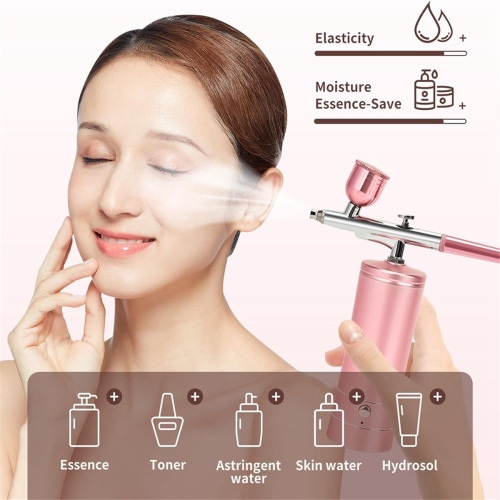 Upgraded Airbrush Set with Air Compressor Cordless Automatic Handheld Rechargeable AirBrush for Makeup C 2