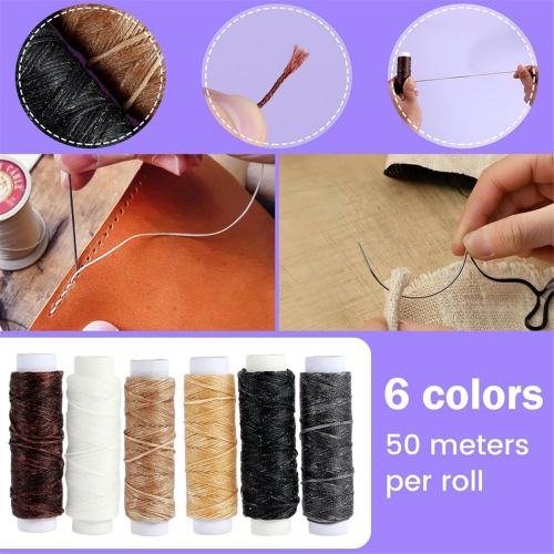 49 Pcs Hand Bookbinding Tools Kits for Beginners Binding Supplies Steel Ruler DIY Crafts 2