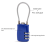 3 Digit Customs Code Lock Contrast Color Anti-Theft Padlock Portable Luggage Password B 2