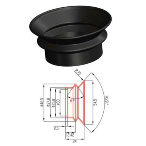Binocular Helmet Night Vision Scope Goggles Rubber Eye Protector Cups Eyepiece Guards Microscope Parts L16 1
