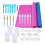 Epoxy Resin Mixing Tools Kit 36Pcs, Reusable Soft Silicone Supplies, Includes Mats, Measuring Cups 1