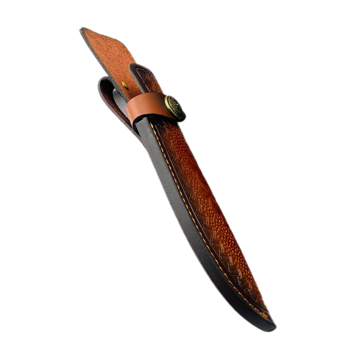 Leather Knife Scabbard Outdoor Straight Carrying Case Belt Loop Protective Cover 2