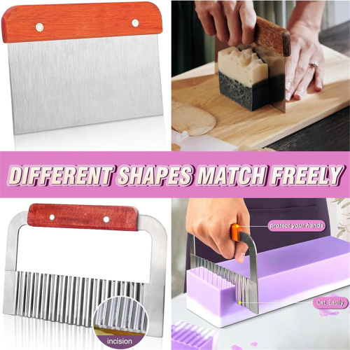 Soap Making Supplies - Flexible Rectangular Bread Mold with Wooden Box for 47 Oz A 2